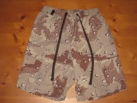 FREEWHEELERS (フリーホイーラーズ) “TAILWIND” CARGO SHORTS col. ANCIENT MONSTERS CHOCOLATE CHIP CAMOUFLAGE