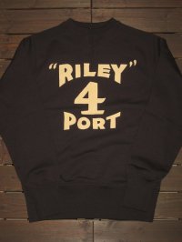 FREEWHEELERS (フリーホイーラーズ)   ”ATHLETIC SWEAT SHIRT”〜RILEY 4 PORT 〜 col. SOOT BLACK