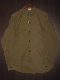 FREEWHEELERS （フリーホイーラーズ） ”BLYSTONE” MECHANIC SHIRT col. LIGHT KHAKI OLIVE