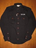 FREEWHEELERS （フリーホイーラーズ） ) ”U.S.NAVY UTILITY SHIRT ” 〜JOLLY ROGERS CV17〜col. DARK NAVY