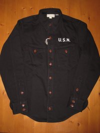 FREEWHEELERS （フリーホイーラーズ） ) ”U.S.NAVY UTILITY SHIRT ” 〜JOLLY ROGERS CV17〜col. DARK NAVY