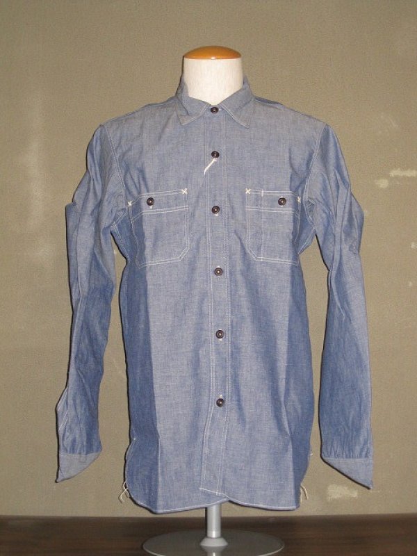 画像1: FREEWHEELERS  (フリーホイーラーズ) 〜Neal〜 col. VINTAGE INDIGO CHAMBRAY (1)