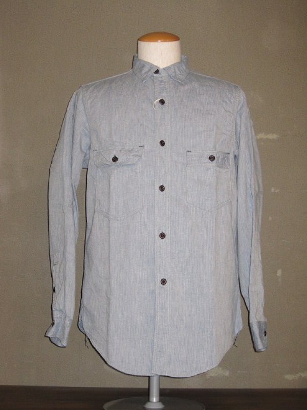 画像1: FREEWHEELERS （フリーホイーラーズ） 〜Slingshot WORK SHIRTS〜 col. GRAINED INDIGO (1)