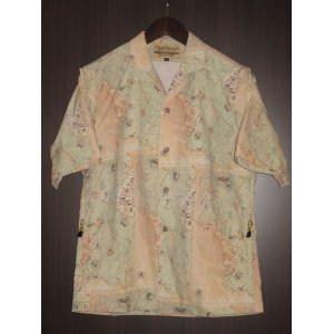 画像: FREEWHEELERS (フリーホイーラーズ) “SHORT SLEEVE OPEN-NECKED SHIRTS” col. ANCIENT MAP COLOR PRINT