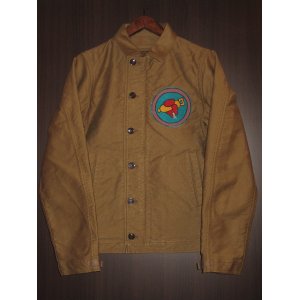 画像:  FREEWHEELERS (フリーホイーラーズ) ”DECK WORKER JACKET”〜1945 U.S.N. VBF-89 SQ〜 col. KHAKI BEIGE