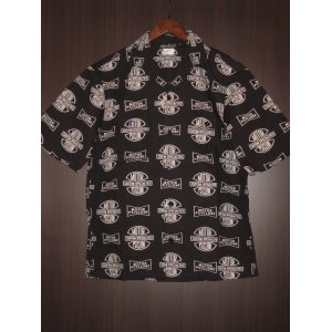 画像: FREEWHEELERS(フリーホイーラーズ) ”MOTOR PSYCLONE ALL OVER PRINT” OPEN-COLLARED SHORT SLEEVE SHIRT” col. MOTOR PSYCLONE ALL OVER PRINT BLACK