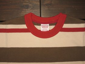 画像: FREEWHEELERS (フリーホイーラーズ) ”RANDOM STRIPED”SET IN SHORT SLEEVE T-SHIRTS col. CHILI RED×GRAY KHAKI×STRAW CREAM