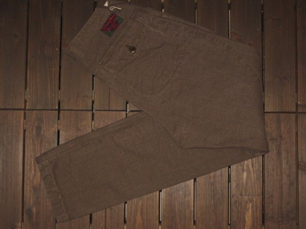 画像1: FREEWHEELERS (フリーホイーラーズ) ”BEAR TOOTH”TROUSERS col.YARN-DYED OLIVE (1)