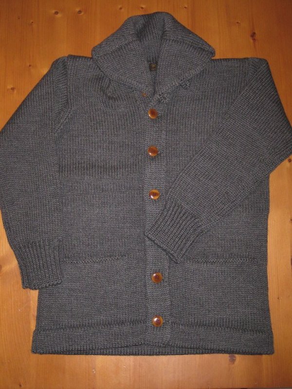 画像1: FREEWHEELERS (フリーホイーラーズ)  ”TURNED DOWN COLLAR SWEATER COAT ” col. GRAY HEATHER (1)