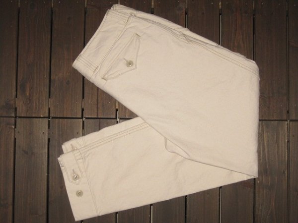 画像1: FREEWHEELERS (フリーホイーラーズ) “AVIATORS TROUSERS” col. YARN-DYED RAW WHITE (1)