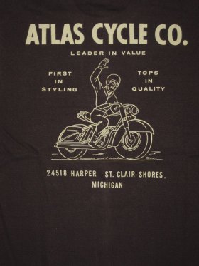 画像: FREEWHEELERS (フリーホイーラーズ) ”ATLAS CYCLE CO.” col. JET BLACK