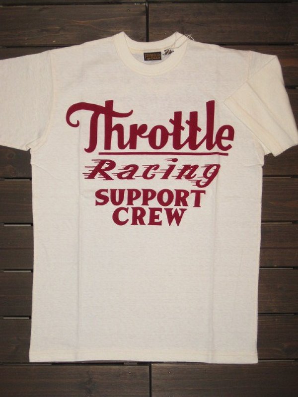 画像1: FREEWHEELERS (フリーホイーラーズ) ”THROTTLE RACING”SUPPORT CREW  col. OFF-WHITE (1)