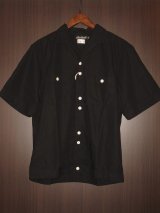 画像: FREEWHEELERS(フリーホイーラーズ) ”BENNY” OPEN COLLARED SHORT SLEEVE SHIRT” col. RUDE BLACK