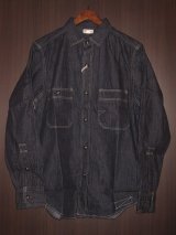 画像: FREEWHEELERS （フリーホイーラーズ） )〜 DIAMOND CRACKER WORK SHIRT〜 col. 8oz INDIGO DENIM