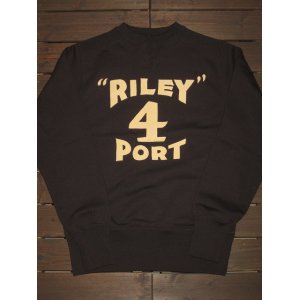 画像: FREEWHEELERS (フリーホイーラーズ)   ”ATHLETIC SWEAT SHIRT”〜RILEY 4 PORT 〜 col. SOOT BLACK