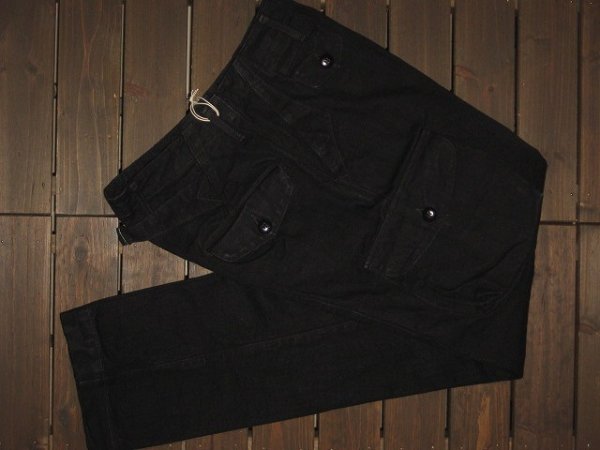 画像1: FREEWHEELERS (フリーホイーラーズ) ”TIMBER CREUSER”TROUSERS col.YARN-DYED BLACK (1)