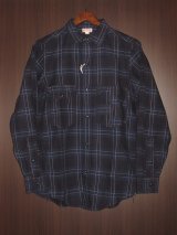 画像: FREEWHEELERS （フリーホイーラーズ） ”BLYSTONE” MECHANIC SHIRT col. DARK VENETIAN BLUE×DARK NAVY ×BEIGE