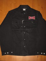 画像:  FREEWHEELERS (フリーホイーラーズ) ”GRUNTS JACKET”〜AFA〜 col. YARN-DYED RUDE BLACK