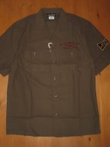 画像: FREEWHEELERS(フリーホイーラーズ) ”BRUCIE” SHORT SLEEVE SHIRT” 〜BACKET HEAD〜col. DARK OLIVE