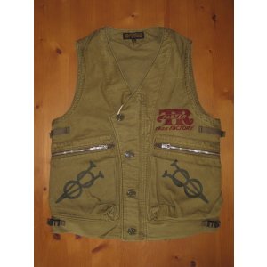 画像: FREEWHEELERS（フリーホイーラーズ） ”SPEED ENGINEER ”SLEEVELESS COAT〜THROTTLE RACING SUPPORT CREW〜  col. KHAKI